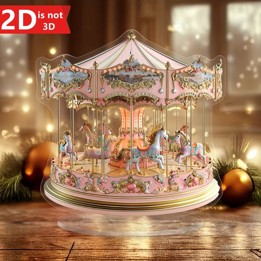 Dreamy Carousel Light Catcher Desktop Ornament