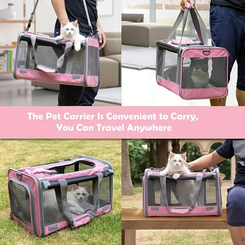 Airline Approved Soft-Sided Pet Carrier for Cats and Small Dogs