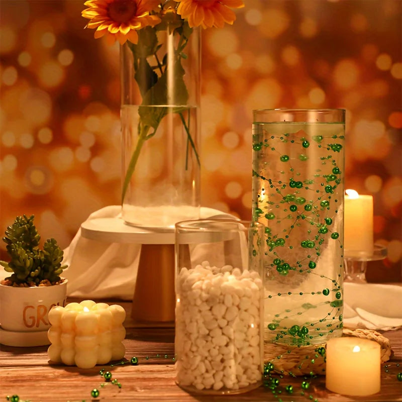 Glass Cylinder Vase Set Centerpieces for Wedding and Dining Decor