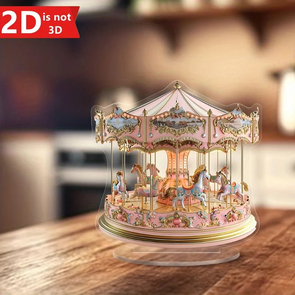 Dreamy Carousel Light Catcher Desktop Ornament