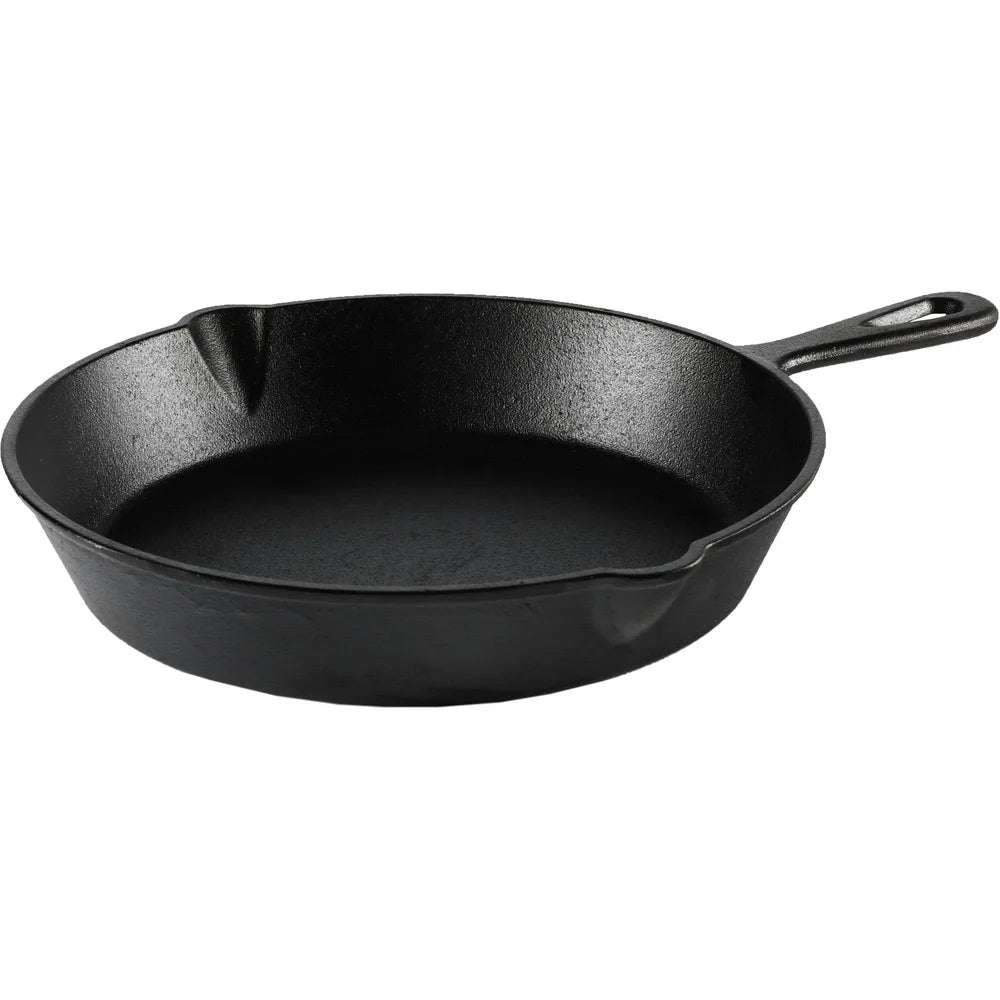 Preseasoned Cast Iron Skillet For Versatile Cooking On Any Heat