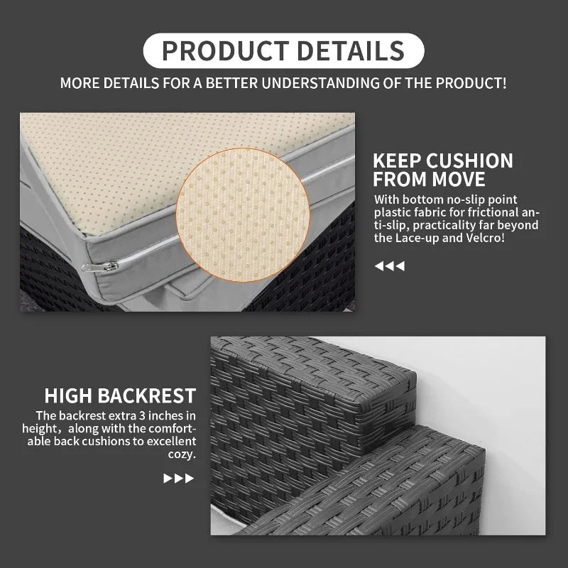 Patio Set With 60,000 BTU Propane Fire Pit