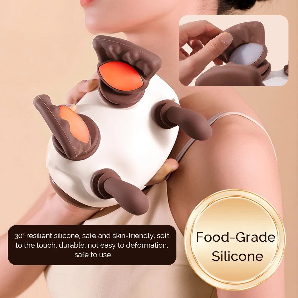 Foreverlily Bionic Neck Massager With Back And Shoulder Kneading