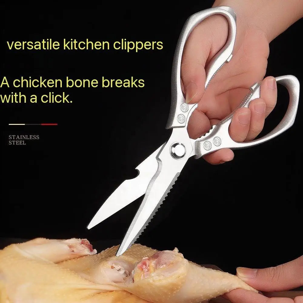 Heavy Duty Stainless Steel Meat Scissors For Bone Cutting