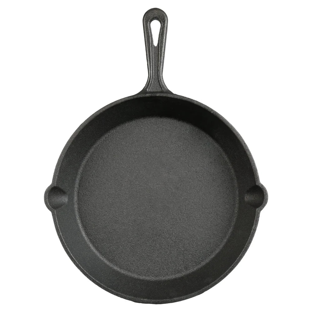 Preseasoned Cast Iron Skillet For Versatile Cooking On Any Heat