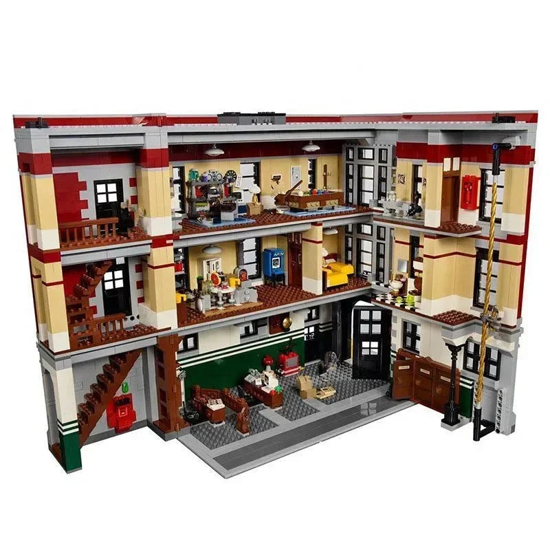 Street View Firehouse Headquarters Building Blocks Set 75827 Compatible Toys