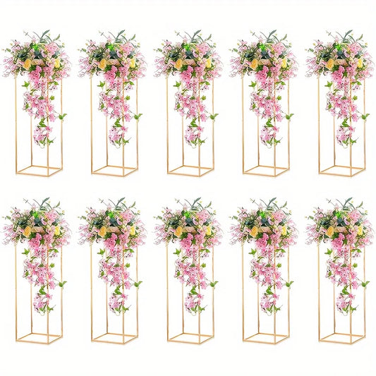 Metal Vase Set for Tables and Events Tall Flower Stand