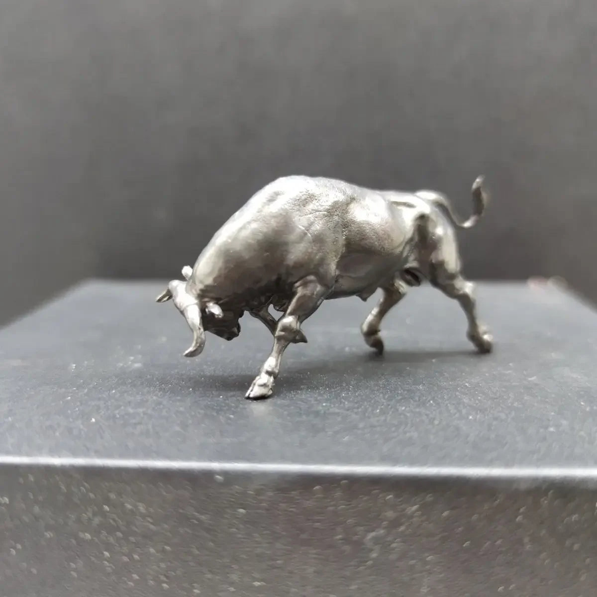 Solid Copper Bull Ornament Mascot For Wall Street Decor