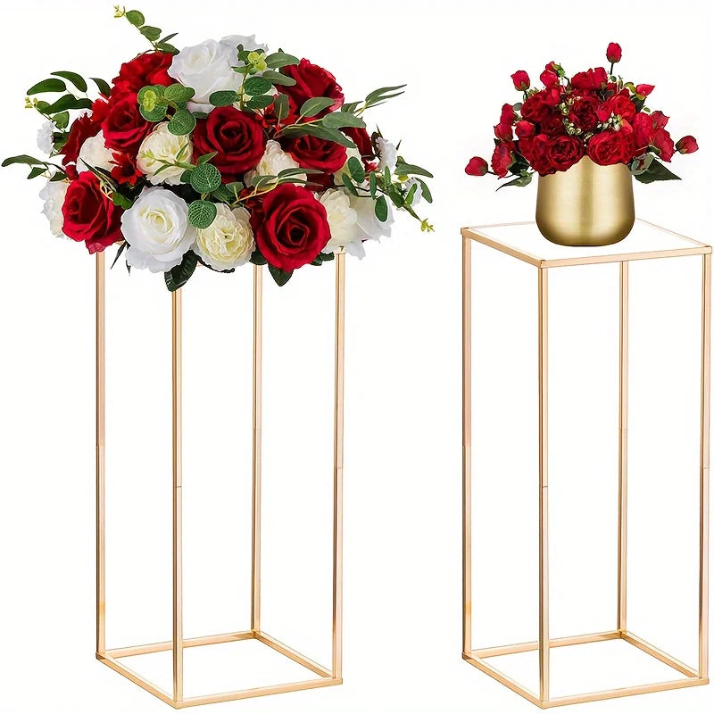 Metal Vase Set for Tables and Events Tall Flower Stand