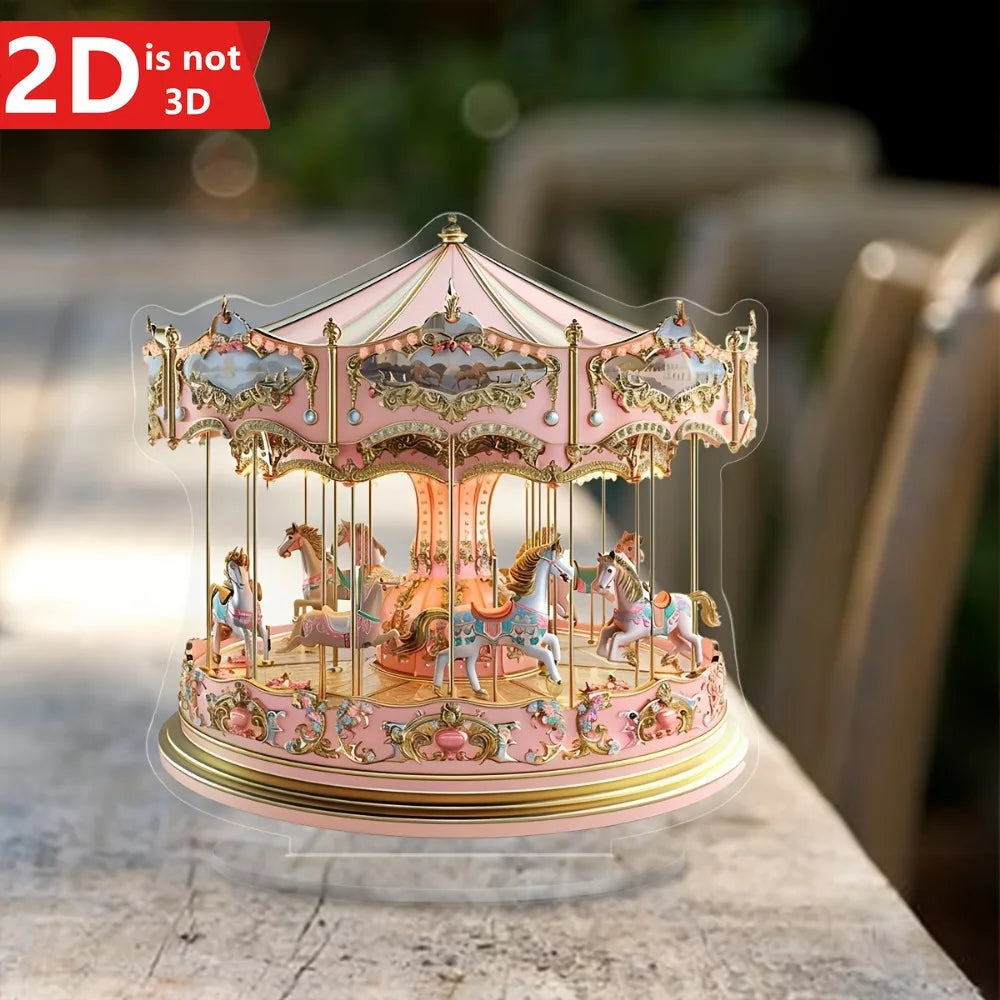 Dreamy Carousel Light Catcher Desktop Ornament