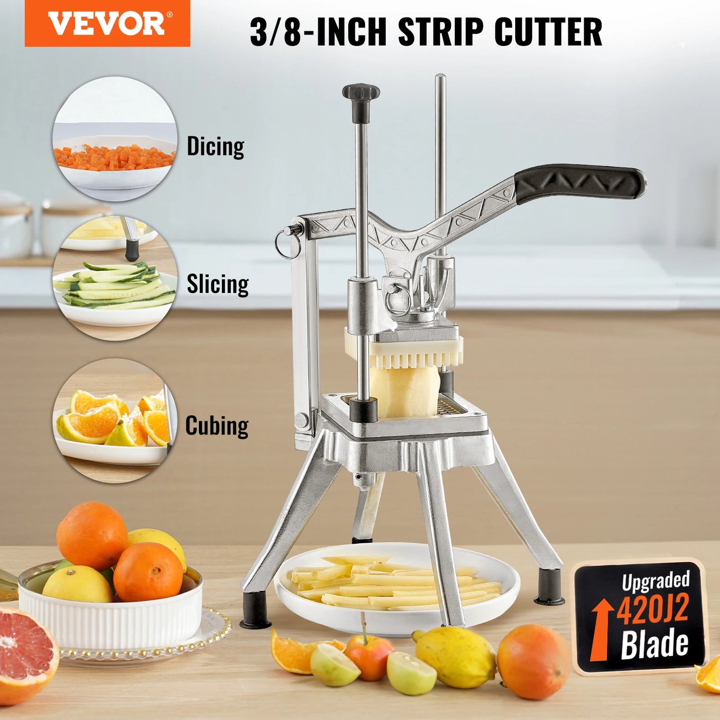 VEVOR Heavy Duty Food Dicer and Cutter Stainless Steel