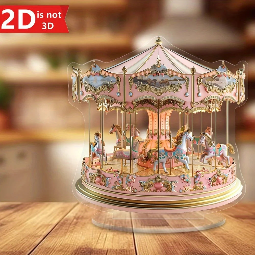 Dreamy Carousel Light Catcher Desktop Ornament