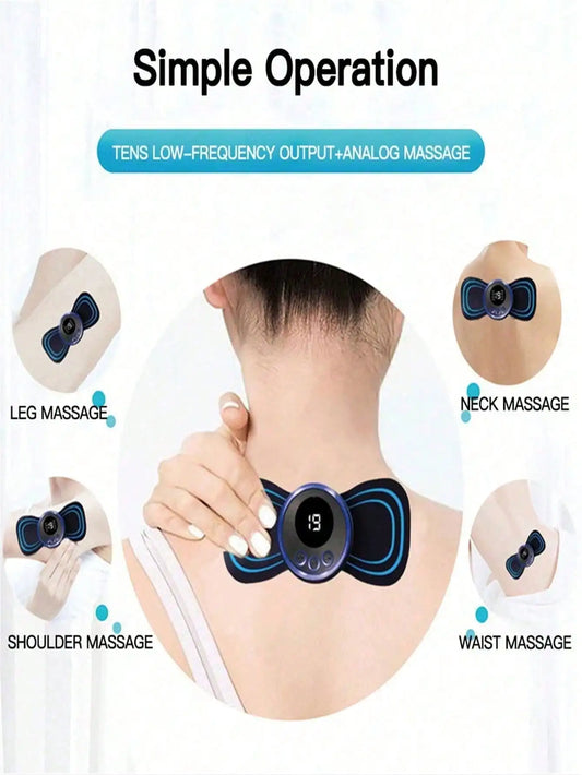 EMS Neck Massager With LCD Display And Eight Modes