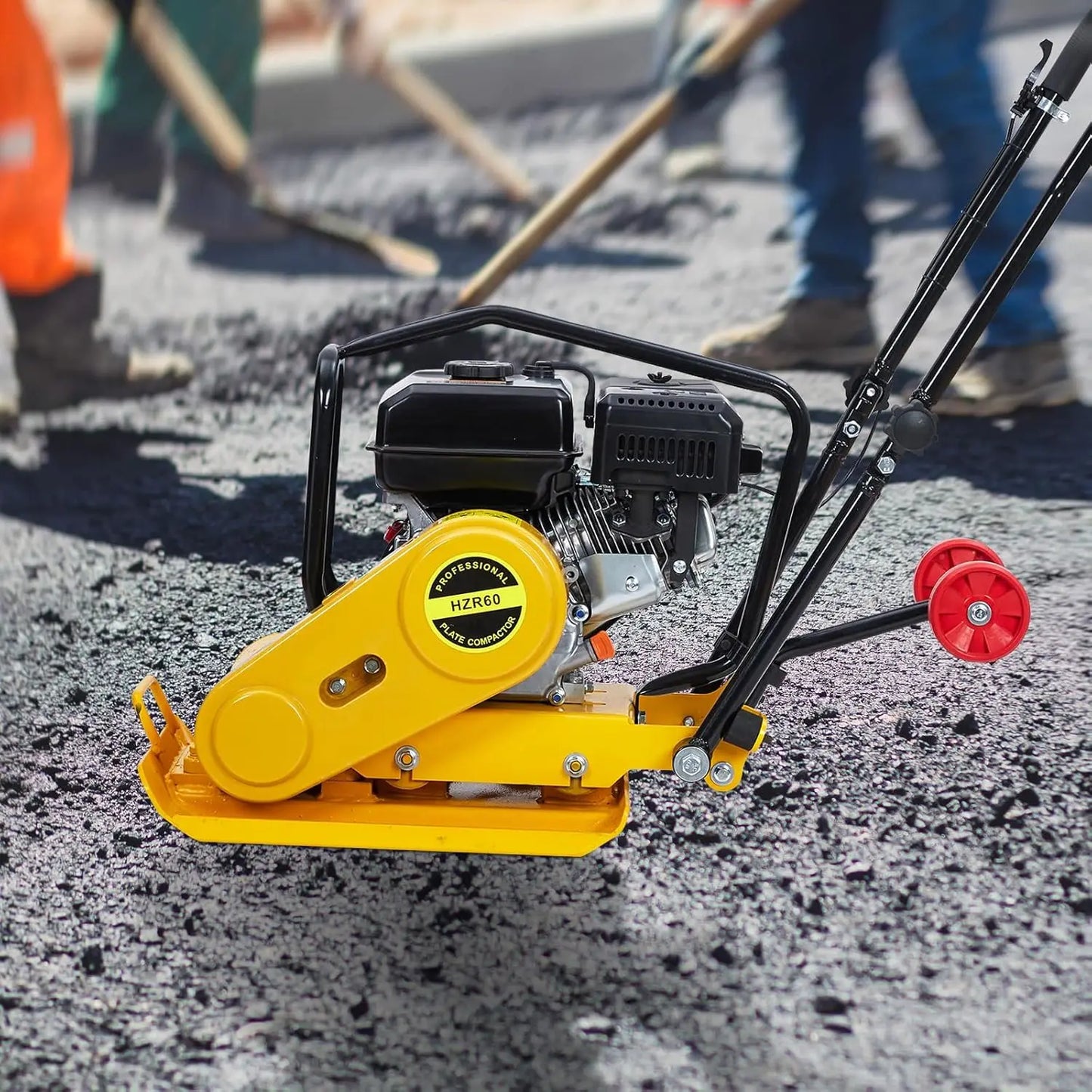 TWISTER.CK Plate Compactor 7HP 212cc Gas Engine 5600 VPM 4200 Lbs