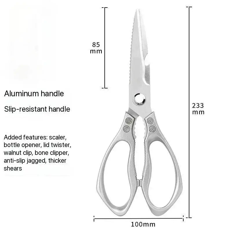 Heavy Duty Stainless Steel Meat Scissors For Bone Cutting