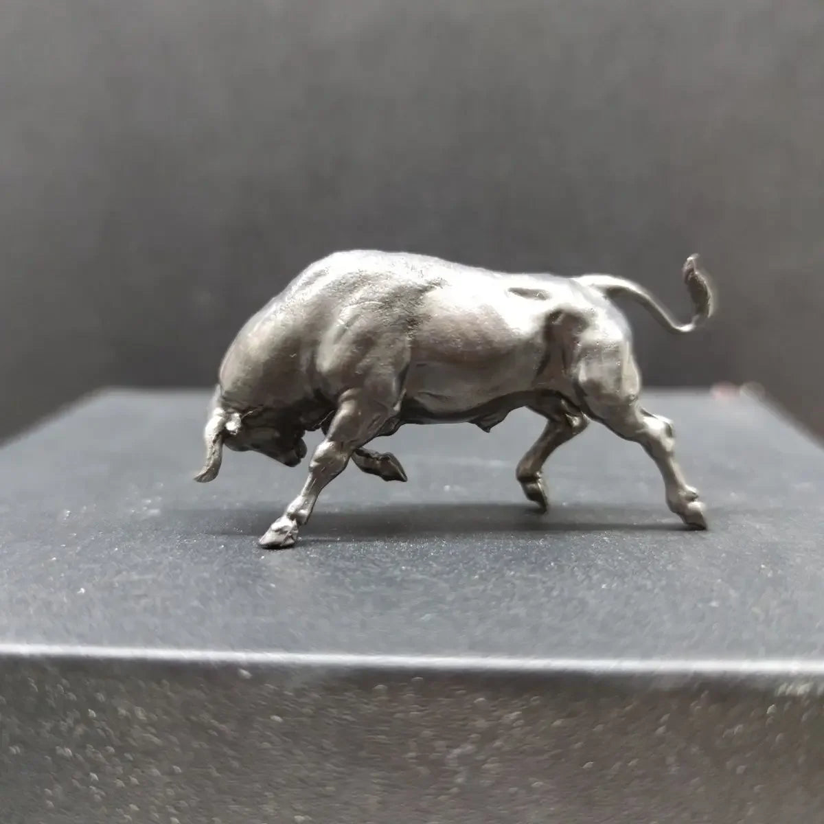 Solid Copper Bull Ornament Mascot For Wall Street Decor
