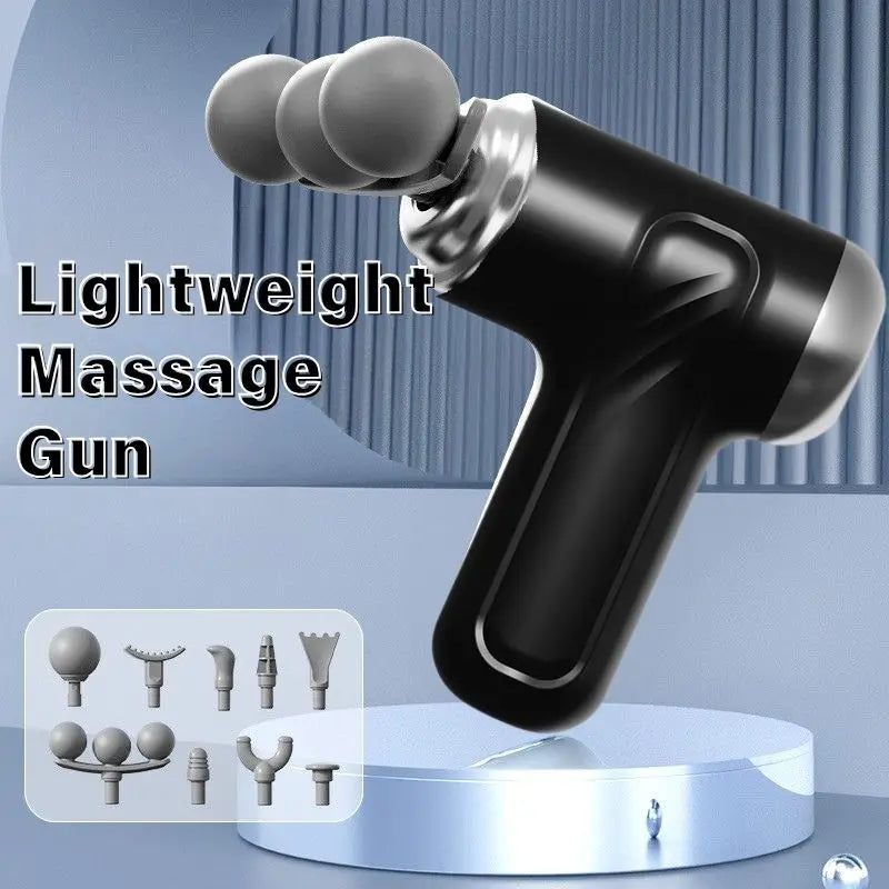 Triple Mini Fascia Gun With 6 Modes For Body Massage