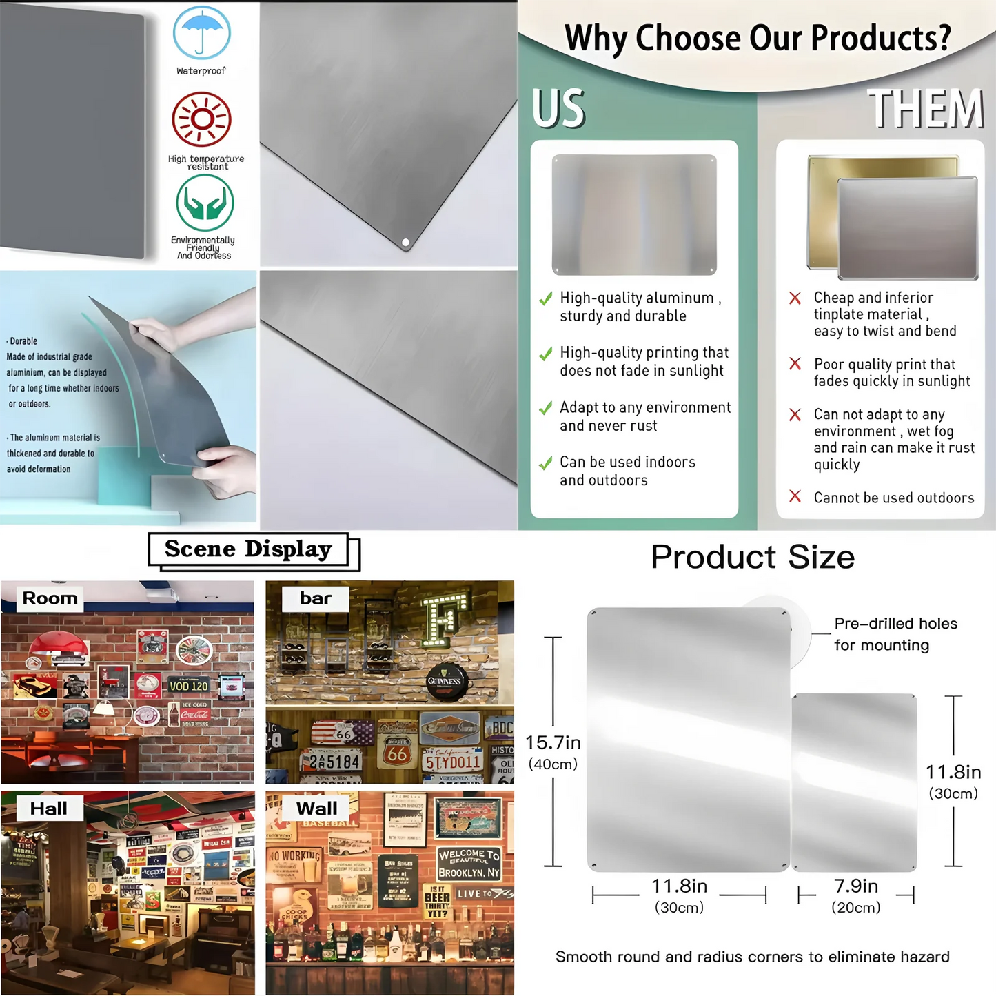 Ozzy Osbourne Metal Poster Wall Art Tin Sign