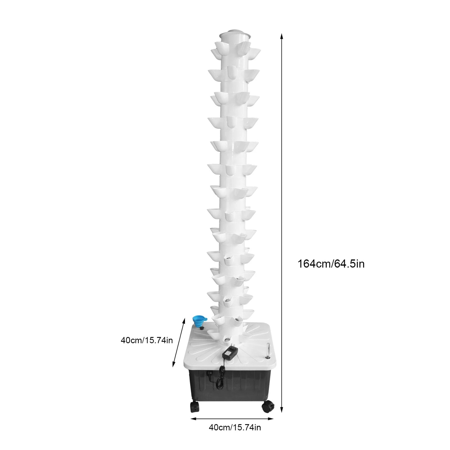 Hydroponic 70 Plant Vertical Growing System For Indoor Herb Cultivation