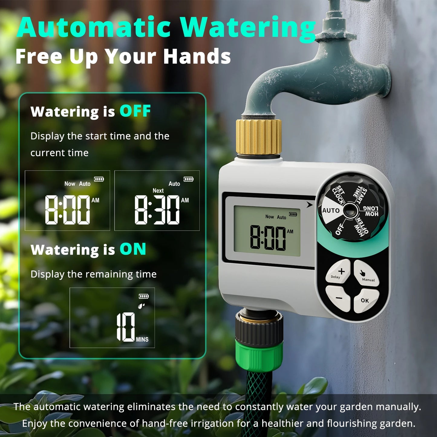 Restmo 2 Pack Digital Water Timer With LCD Display