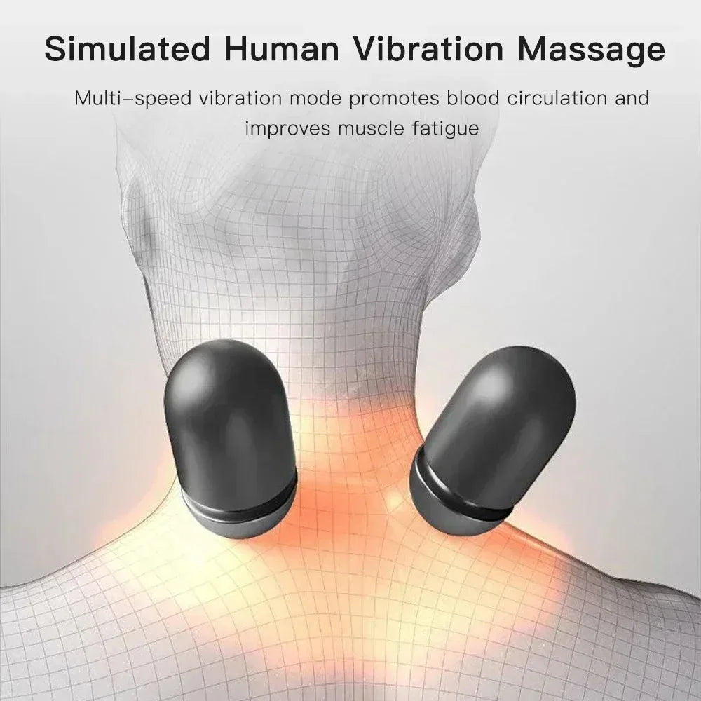 Okayso Electric Neck Massager Pillow With Heating Vibration Traction
