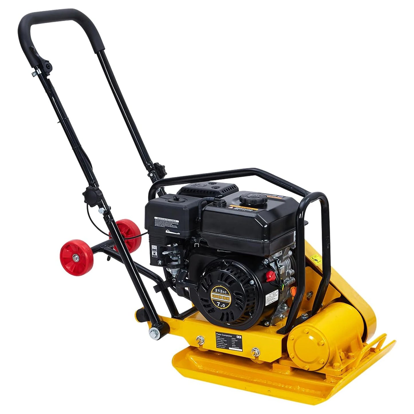 TWISTER.CK Plate Compactor 7HP 212cc Gas Engine 5600 VPM 4200 Lbs