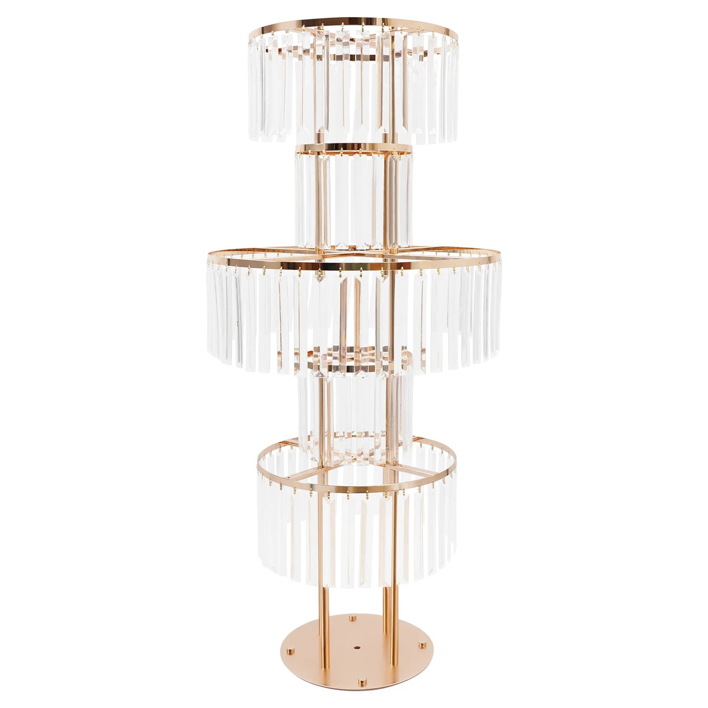 Iron And Acrylic 5-Tier Wedding Centerpiece Stand For Tables