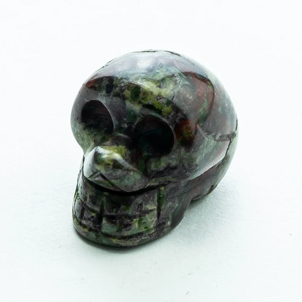 Natural Crystal Skull Carving Desktop Ornament Gift For Halloween