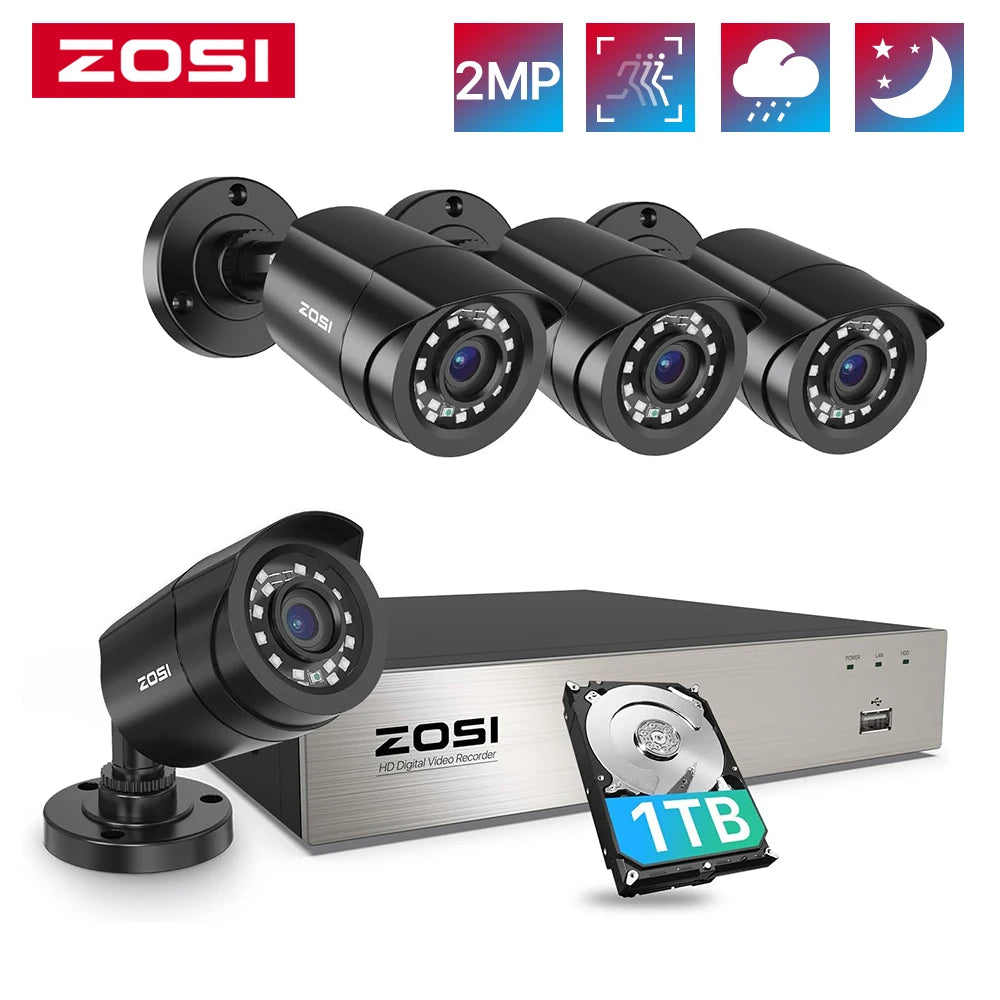 ZOSI 3K Lite AI Vehicle Detection 8CH DVR CCTV System