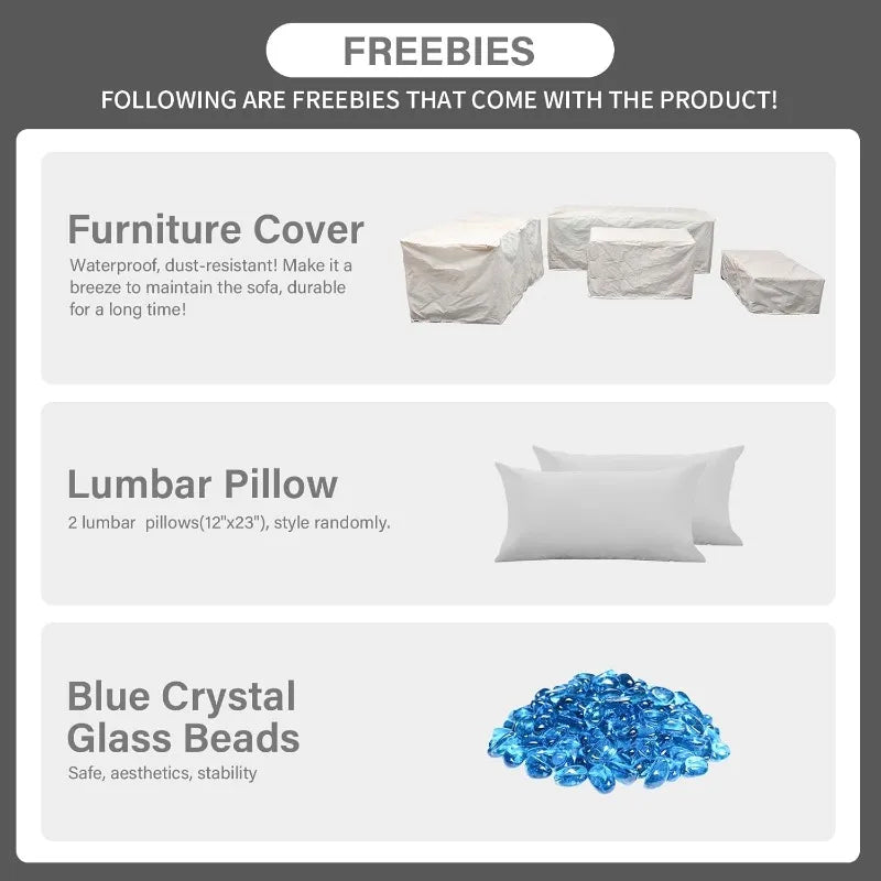 Patio Set With 60,000 BTU Propane Fire Pit