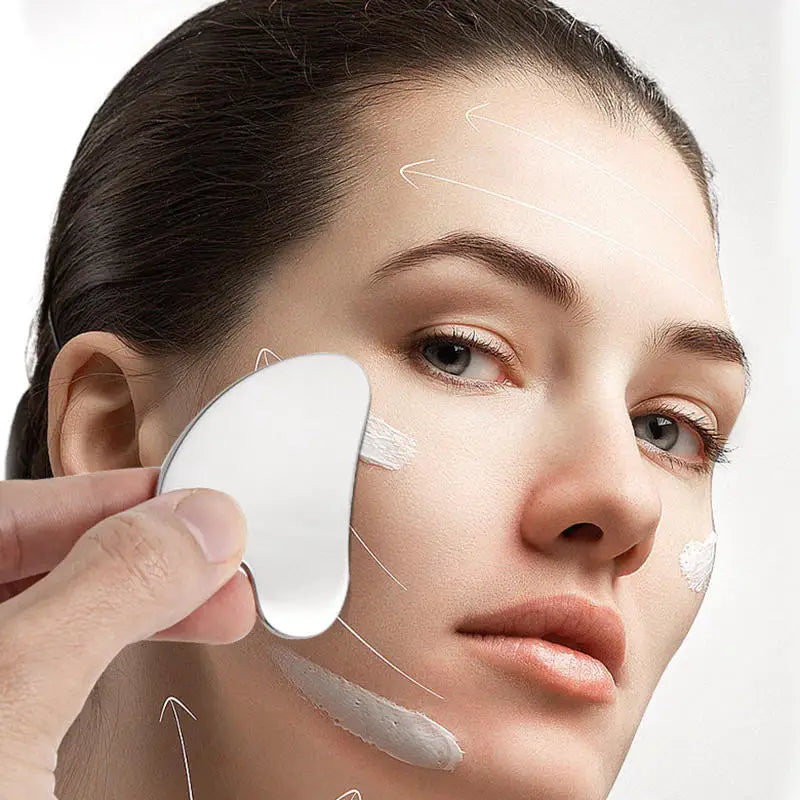 Stainless Steel Gua Sha Scraper Massager For Face And Body
