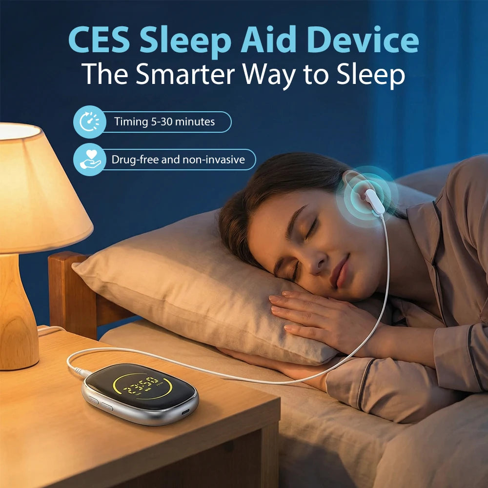 CES Sleep Aid Device For Insomnia Ear Clip Microcurrent Pulse