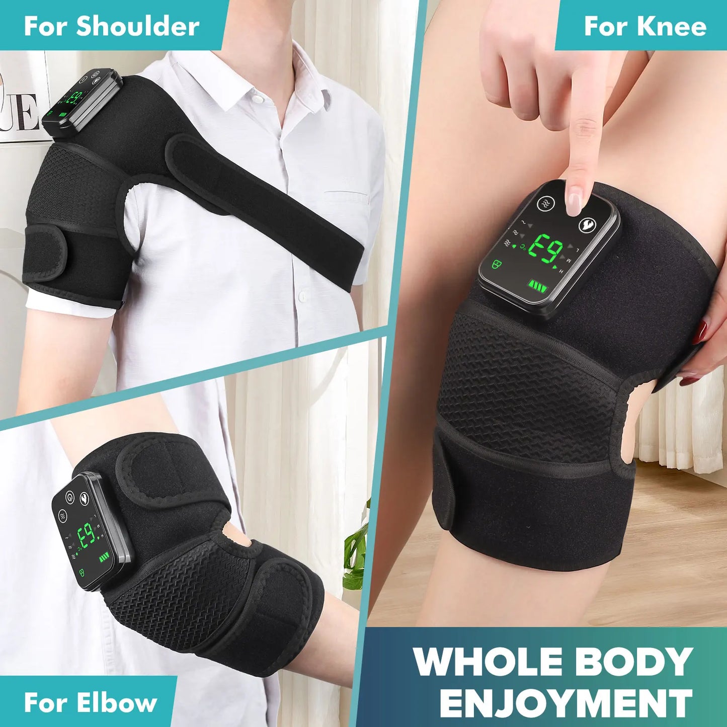 Intelligent Electric Heating Knee Massage Device With Warm Compress