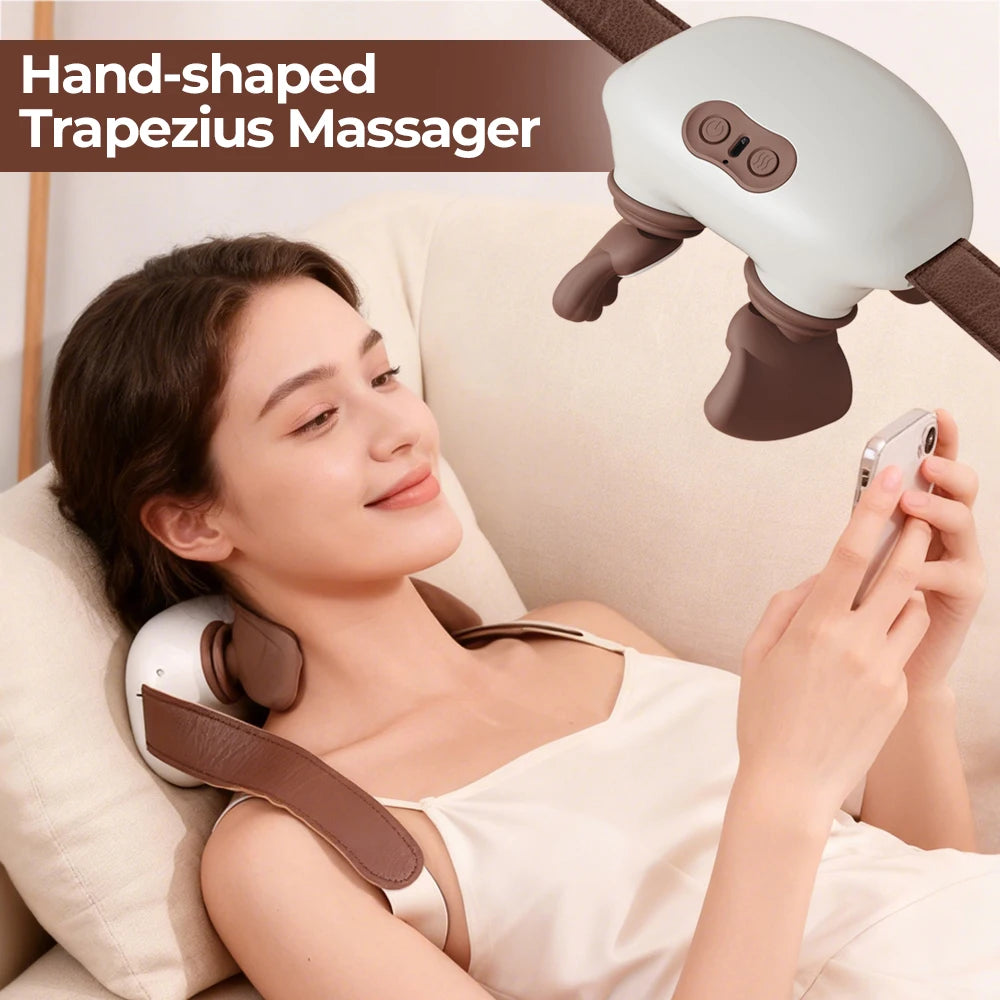 Foreverlily Bionic Neck Massager With Back And Shoulder Kneading