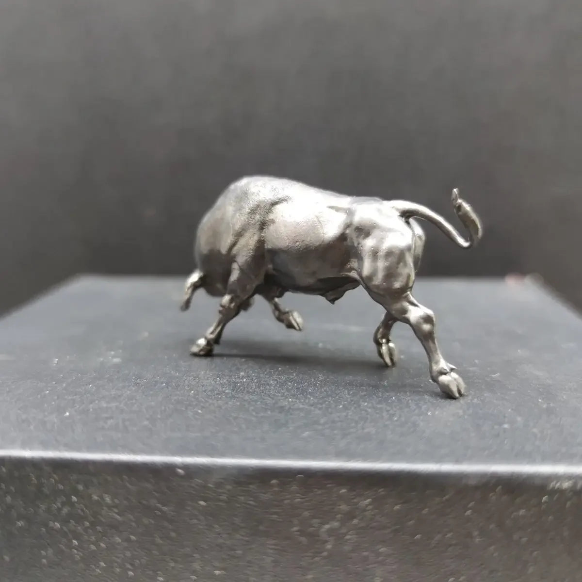 Solid Copper Bull Ornament Mascot For Wall Street Decor