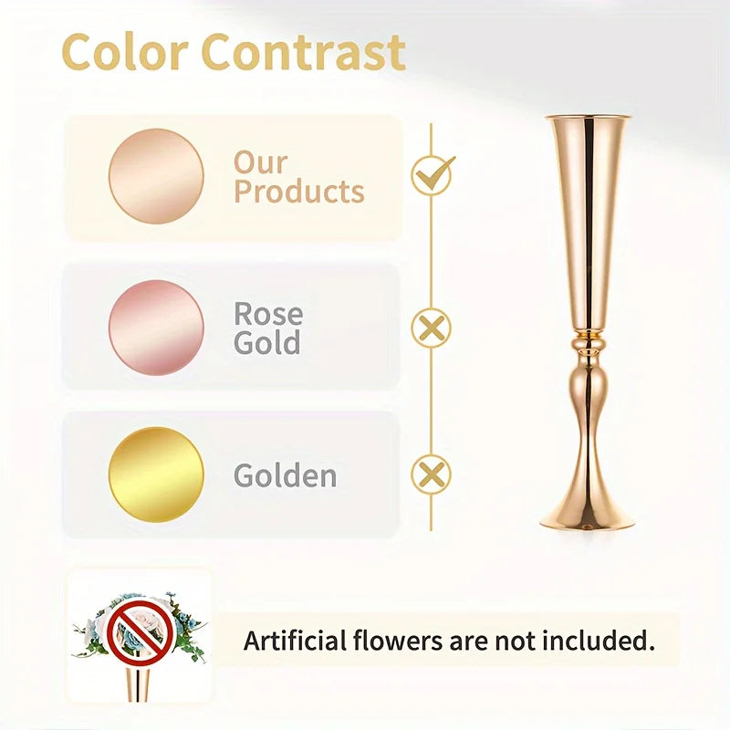 Metal Vases Set For Wedding And Party Decorative Home Decor