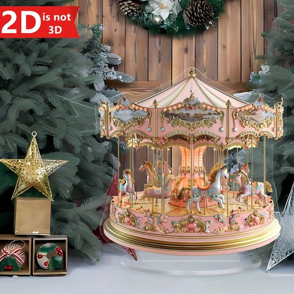 Dreamy Carousel Light Catcher Desktop Ornament
