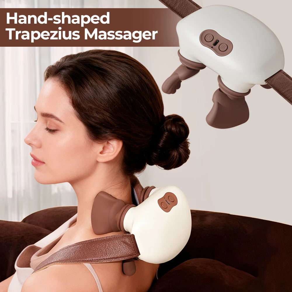 Foreverlily Bionic Neck Massager With Back And Shoulder Kneading