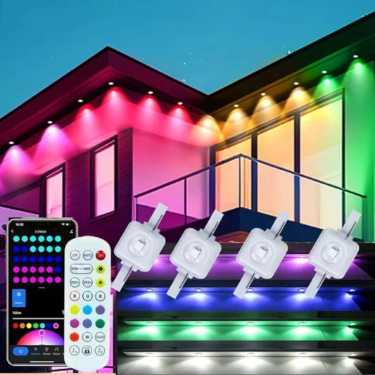MIMIRGB Outdoor Smart LED String Lights IP67 Waterproof App Controlled