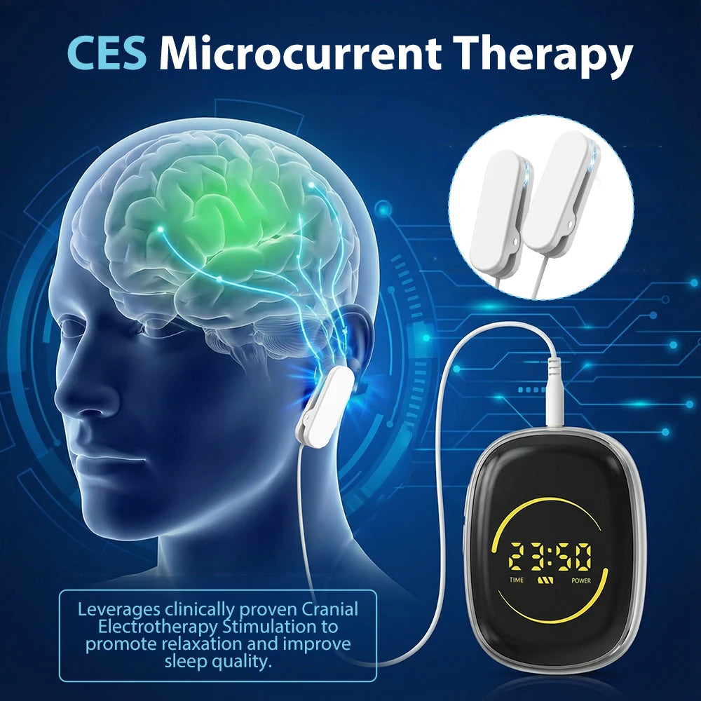 CES Sleep Aid Device For Insomnia Ear Clip Microcurrent Pulse