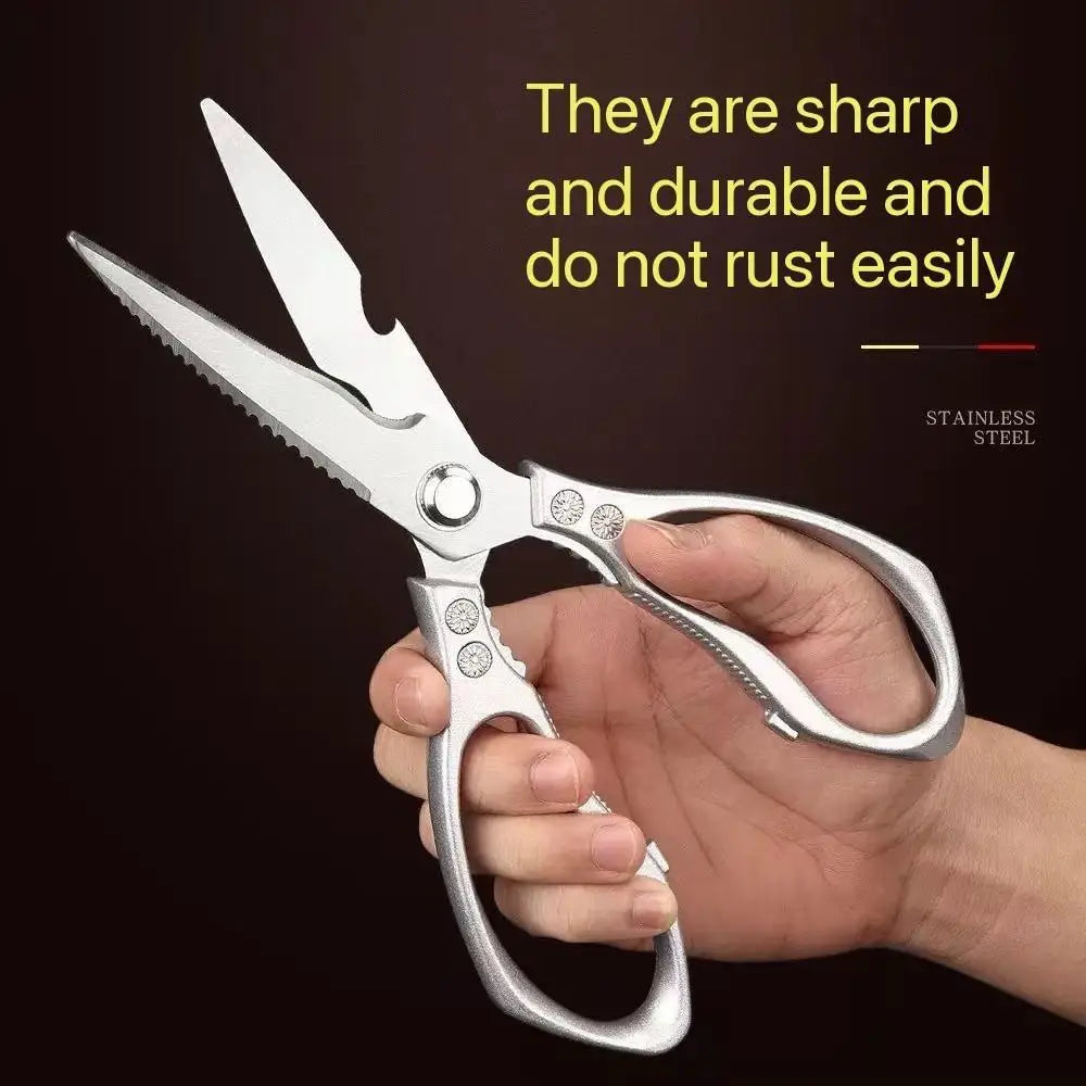 Heavy Duty Stainless Steel Meat Scissors For Bone Cutting