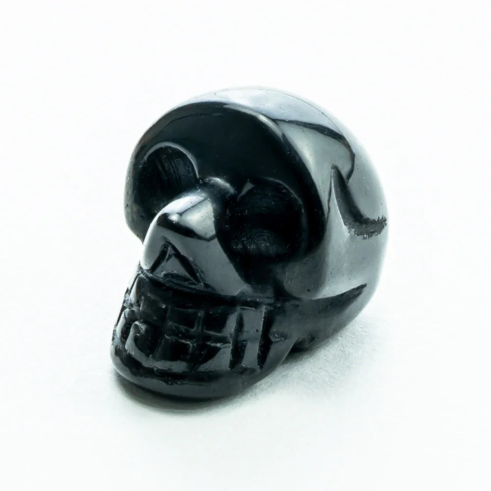 Natural Crystal Skull Carving Desktop Ornament Gift For Halloween