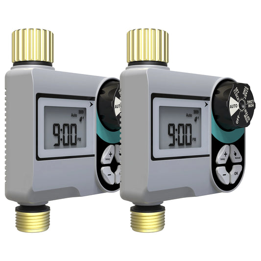 Restmo 2 Pack Digital Water Timer With LCD Display