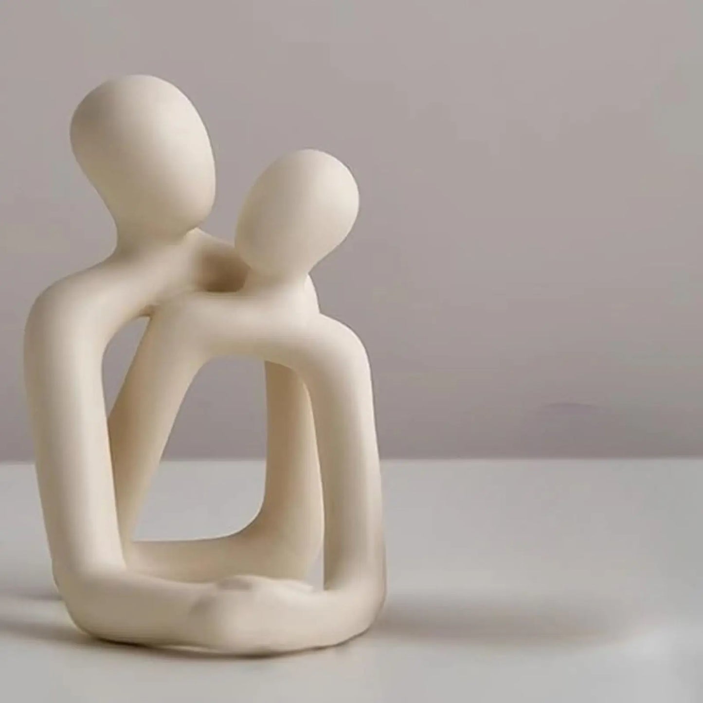 Heartwarming Loving Couple Resin Statue Home Decor Accent