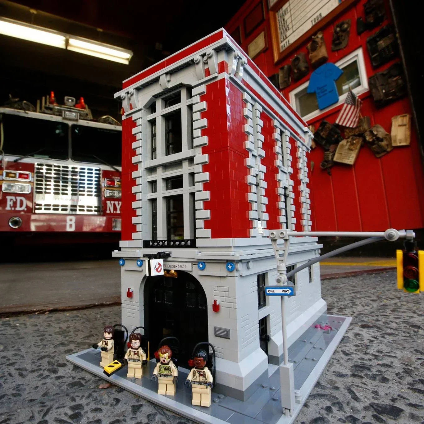 Street View Firehouse Headquarters Building Blocks Set 75827 Compatible Toys