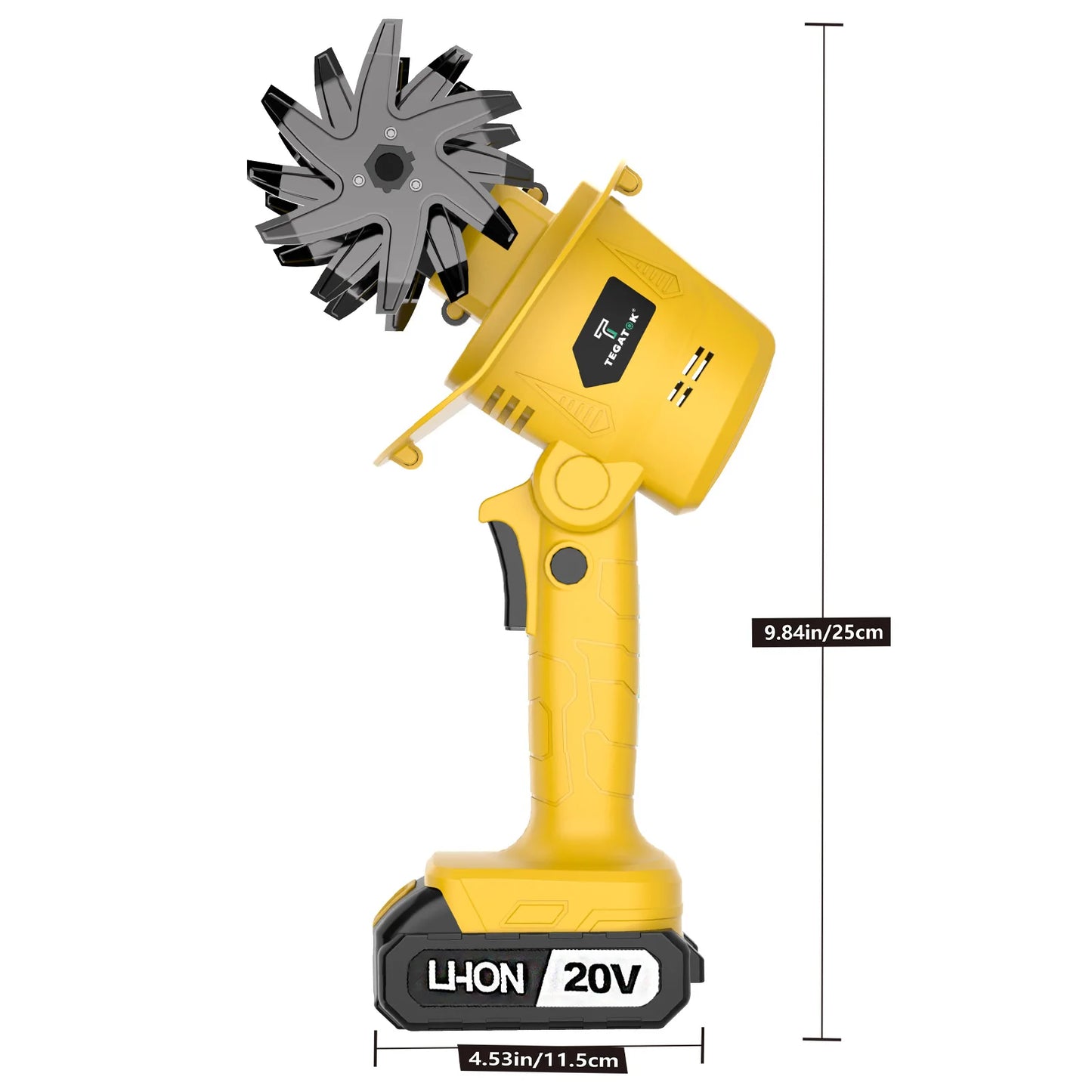 Handheld Electric Cordless Tiller With Rechargeable Soil Loosening