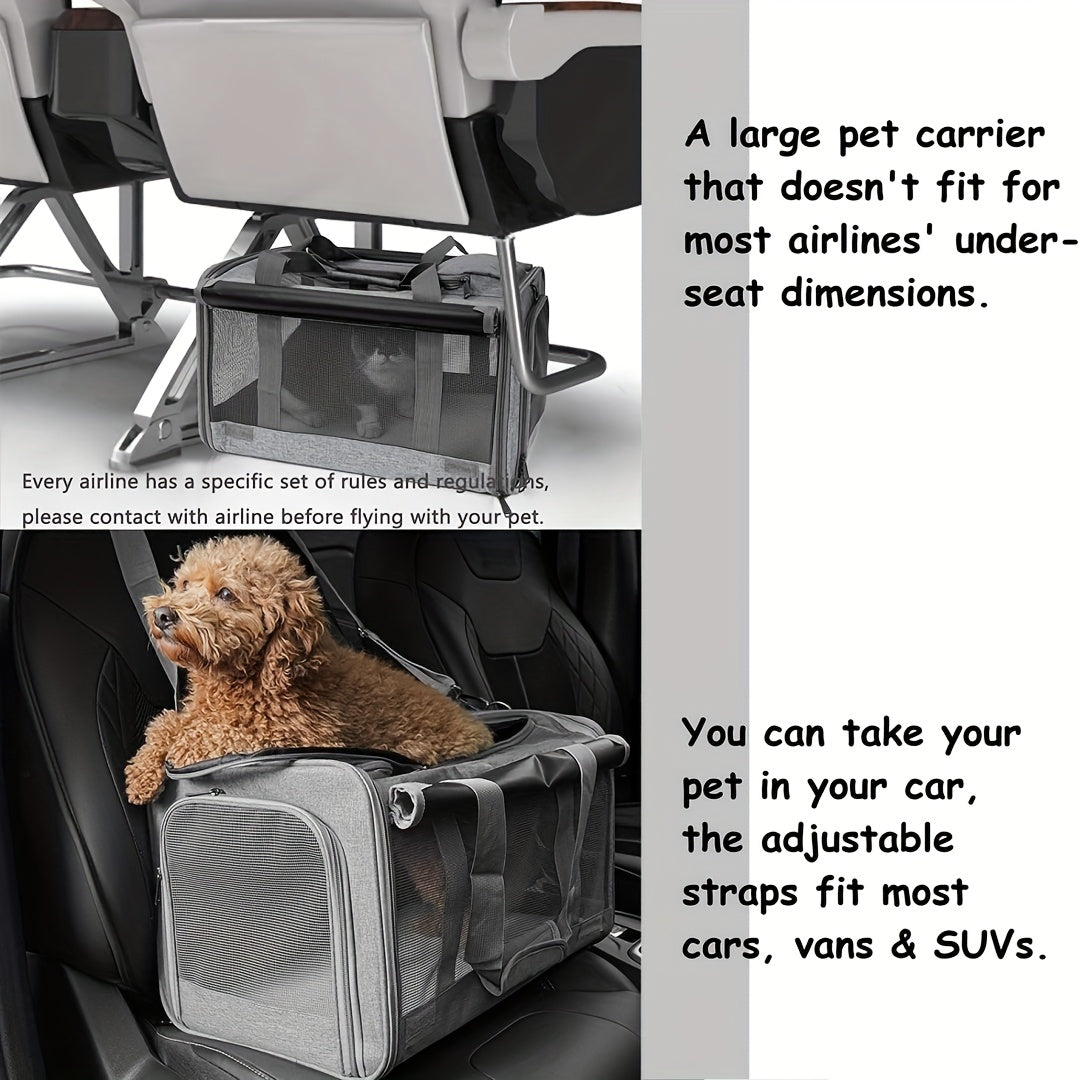 Airline Approved Soft-Sided Pet Carrier for Cats and Small Dogs